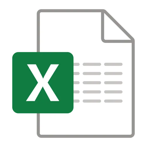 An icon of an excel file